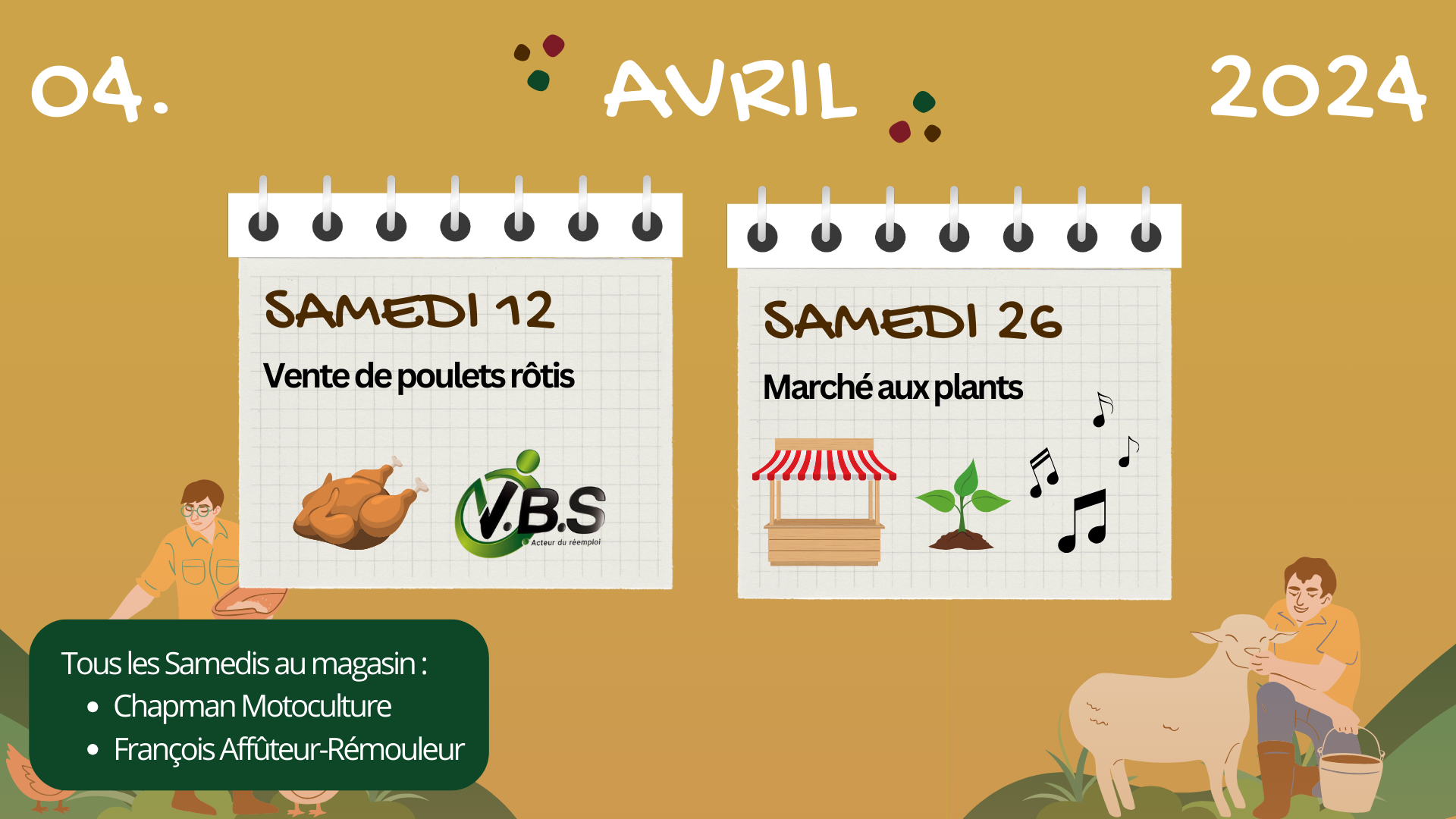 BCF Calendrier